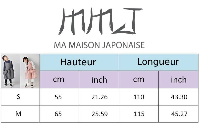 Tablier Enfant Takebashi (4 couleurs et 2 tailles)