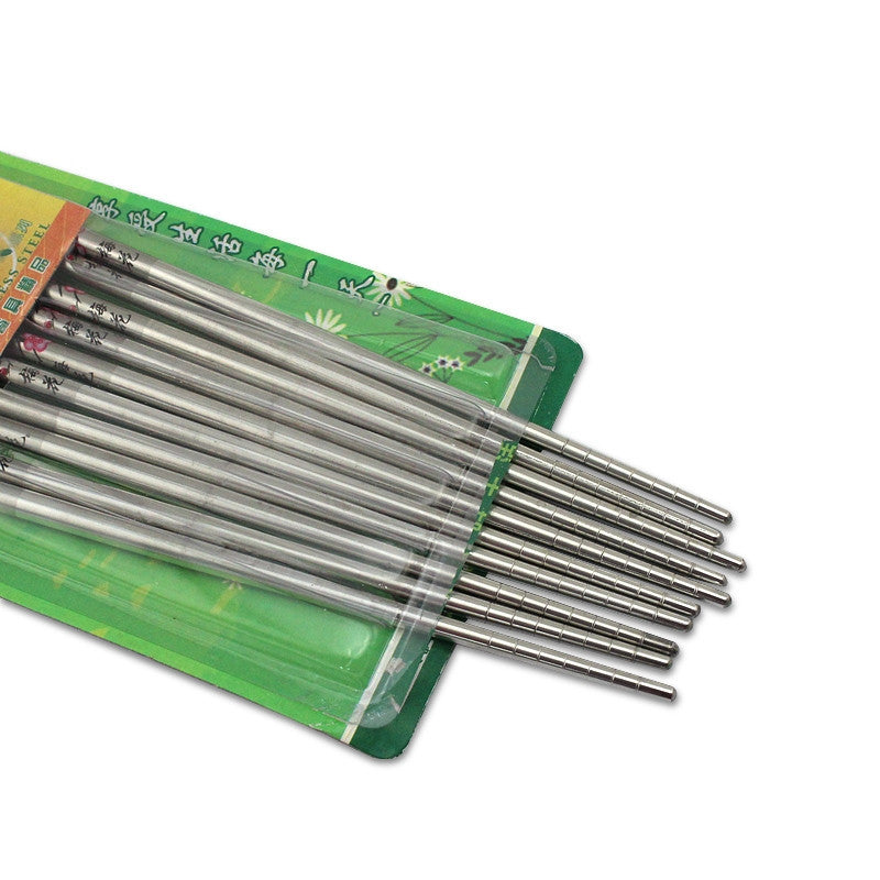 5 Paires de Baguettes en Métal Okubo