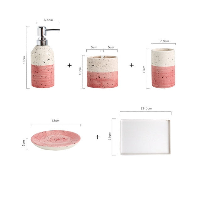 Ensemble d'Accessoires de Salle de Bain Kawa (2 couleurs)