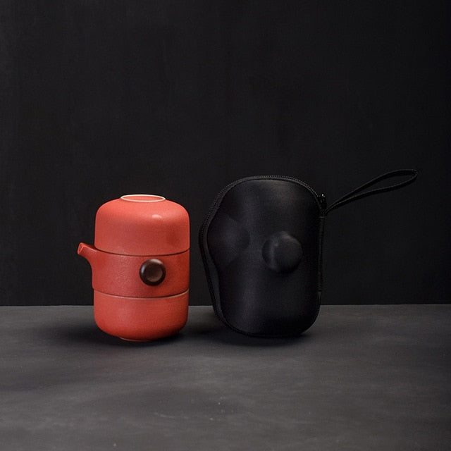 Théière avec 2 Tasses à Thé et Set de Voyage Hitomi (4 couleurs)