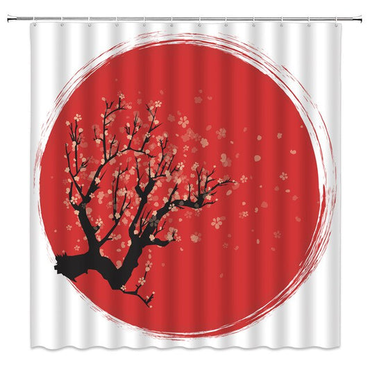 Rideau de Douche Drapeau du Japon (4 tailles)