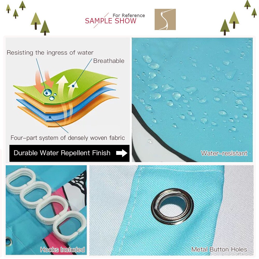 Rideau de Douche Sakura en Fleur (5 tailles)