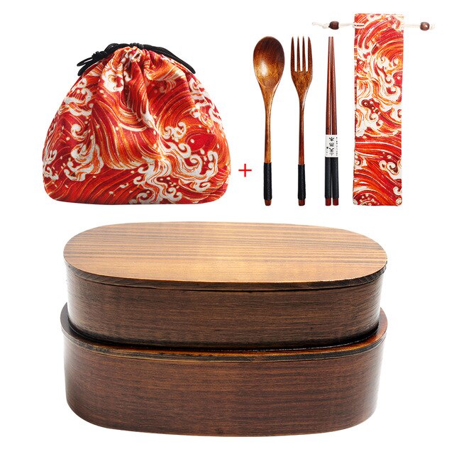 Lot de 2 Bentos et Couverts Ayakura (4 modèles et 2 couleurs)