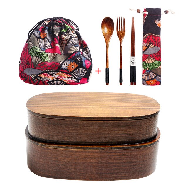 Lot de 2 Bentos et Couverts Ayakura (4 modèles et 2 couleurs)