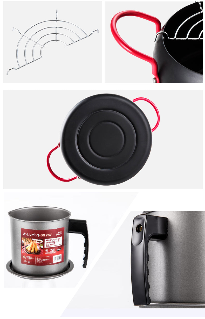 Tempura Pot et Récipient pour Filtre à Huile Saru