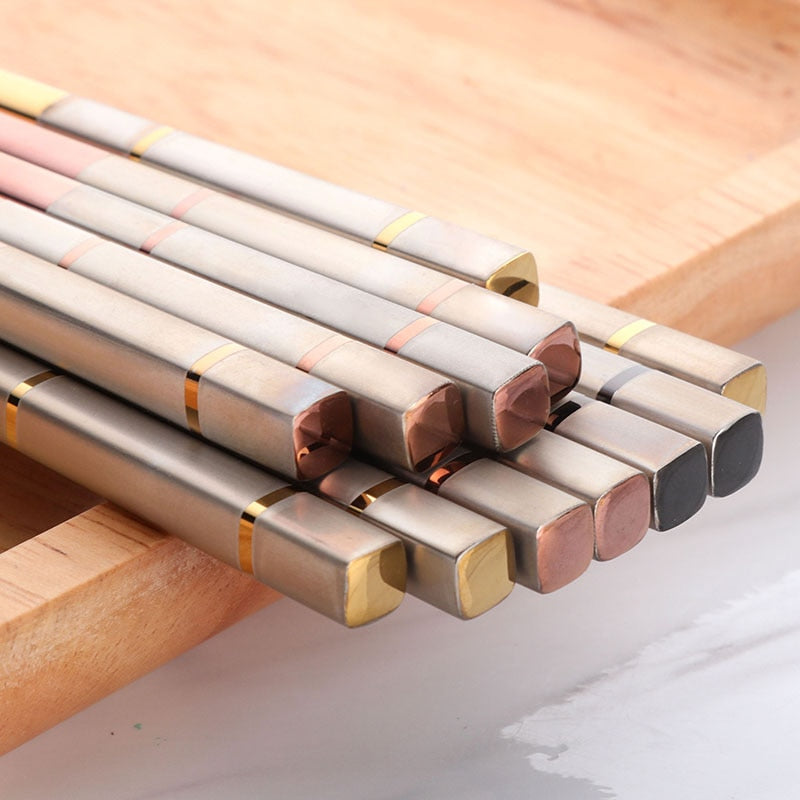 Lot de 5 Paires de Baguettes Hiroshi (8 couleurs)