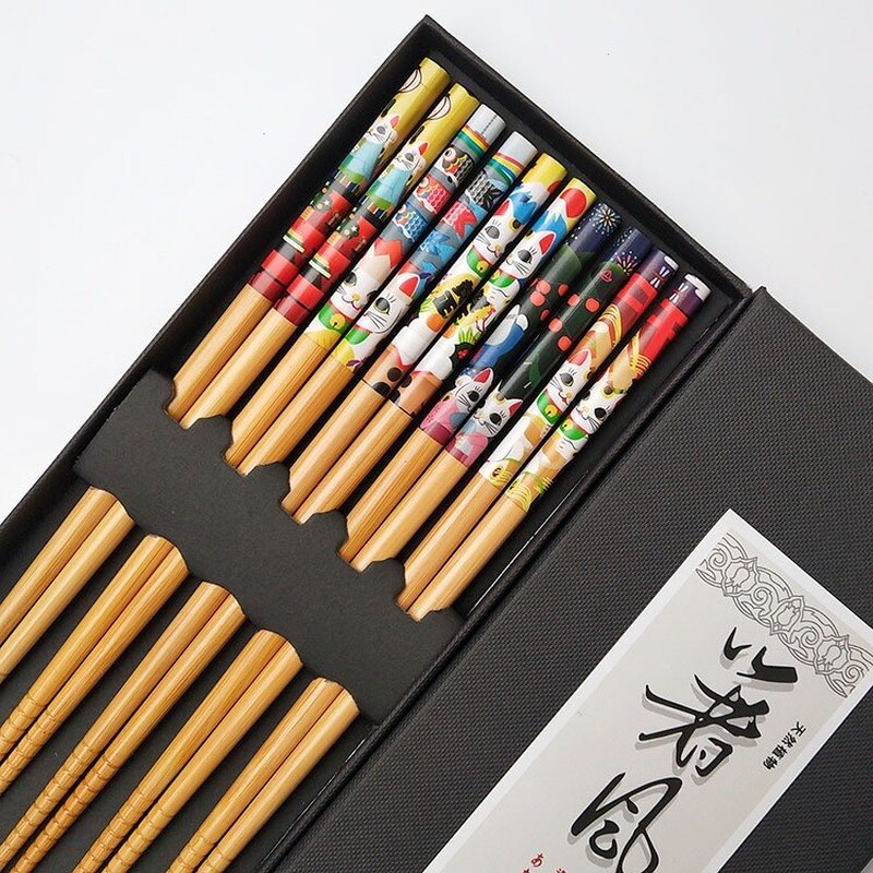 Lot de 5 Paires de Baguettes Makoti