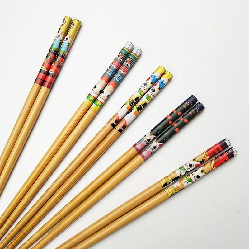 Lot de 5 Paires de Baguettes Makoti