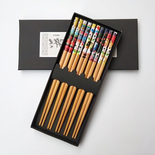 Lot de 5 Paires de Baguettes Makoti