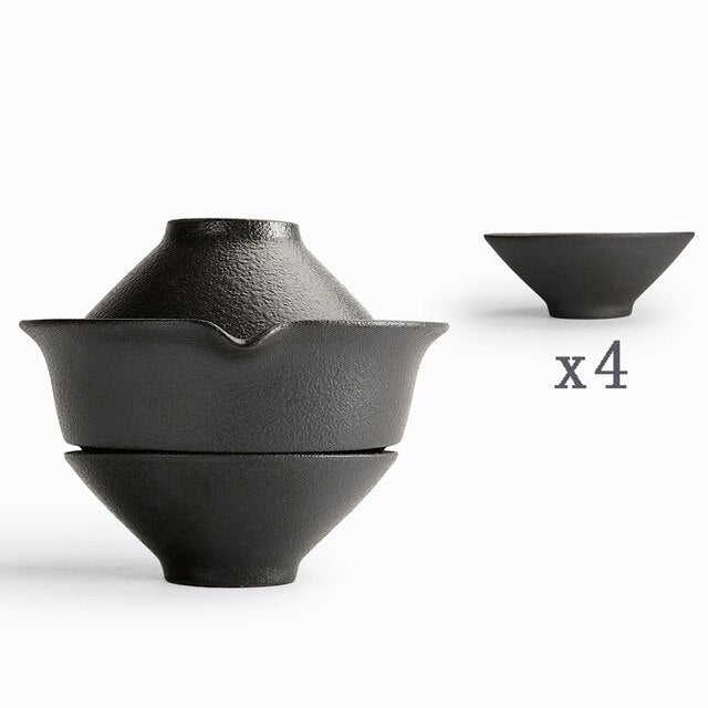 Service à Thé de Voyage Ikari-Jinja (3 couleurs et 4 variantes)
