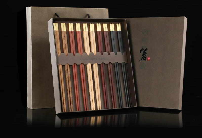 Lot de 10 Paires de Baguettes Buntarō (6 Couleurs)