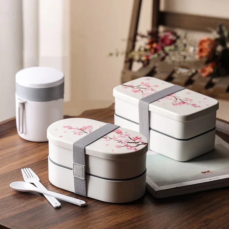 Boîte Bento Hongk avec Couverts, Gourde et Sac (2 tailles)