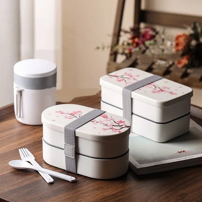 Boîte Bento Hongk avec Couverts, Gourde et Sac (2 tailles)
