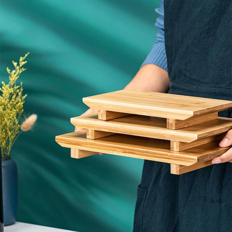 Trois tailles de plateaux à sushi Toyosu droits