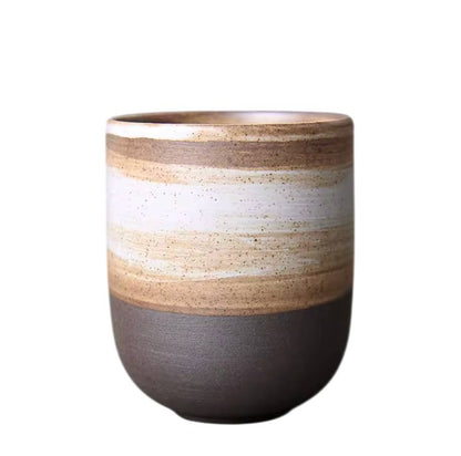 Tasse Shigaraki blanc et beige