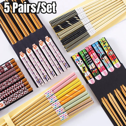 Lot de 5 Paires de Baguettes Alcock (19 couleurs)