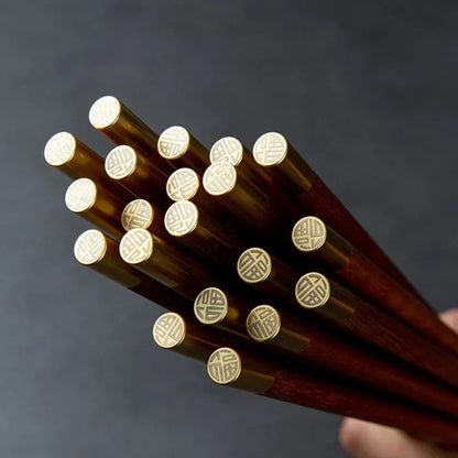 Lot de 2 Paires de Baguettes et 2 Porte Baguettes Jessoensis (5 Couleurs)