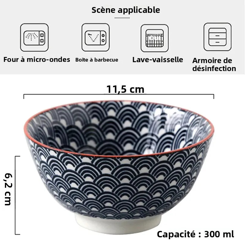 4 Bols à Riz Obashi (18 Couleurs)