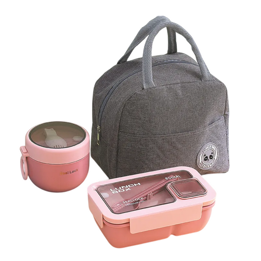 Lot de Bento et Couverts Kouwi (4 Couleurs)