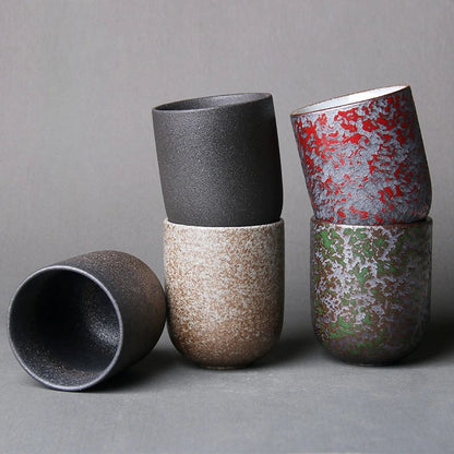 Tasses japonaises Shigaraki en céramique