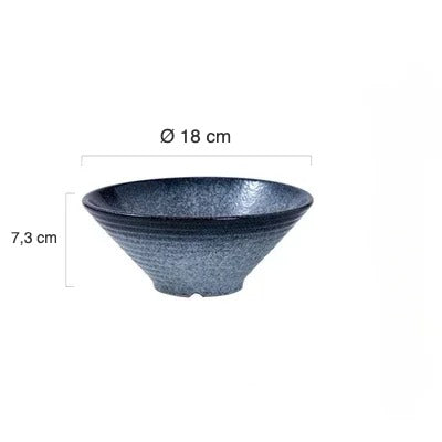 Bol à ramen Hakata II bleu