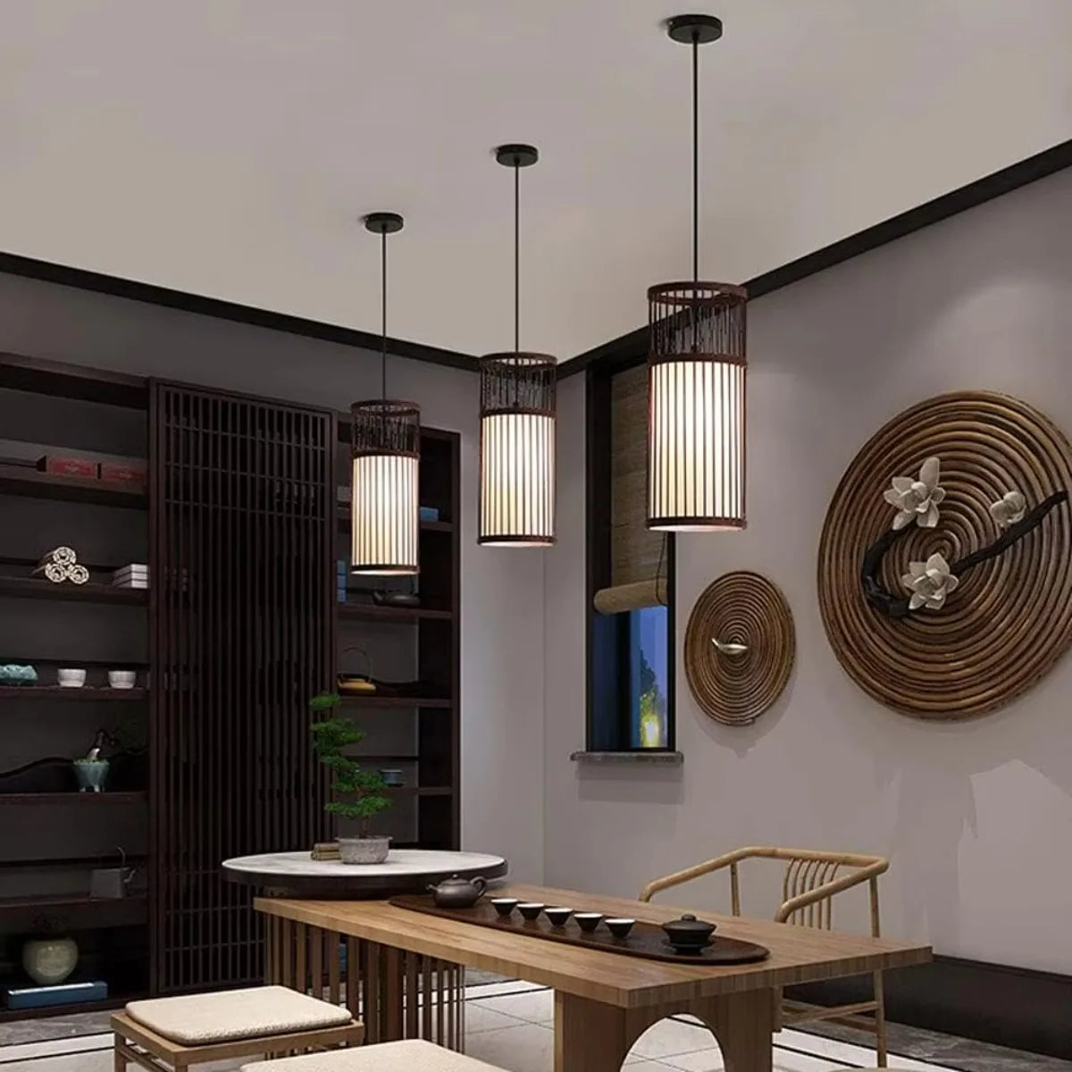 Lampe Suspendue en Bambou Arashiyama (2 couleurs)