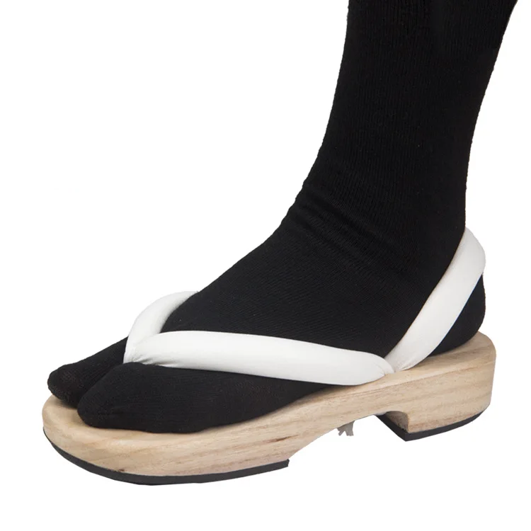 Sandales geta Asakusa bride blanche