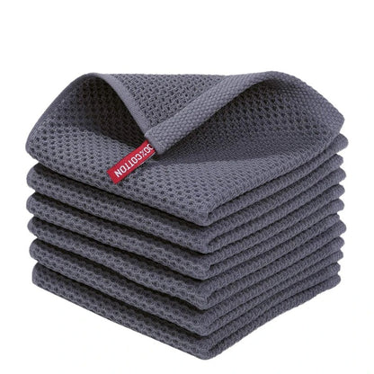 Torchon de cuisine gaufré Shirakawa gris anthracite