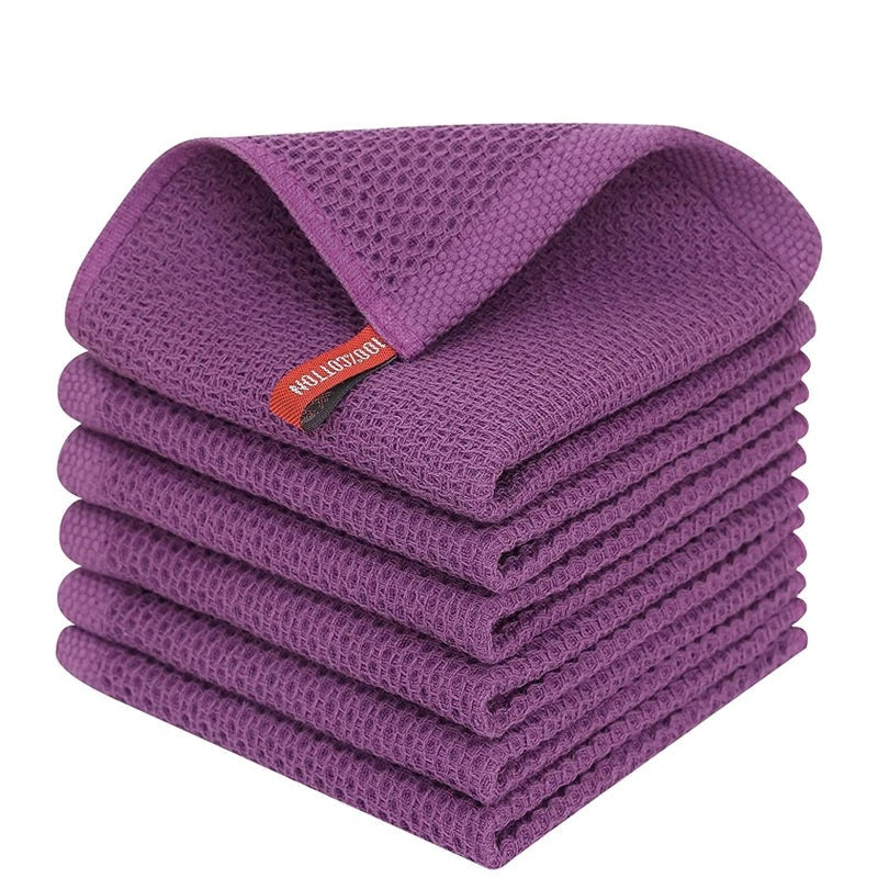 Torchon de cuisine gaufré Shirakawa violet