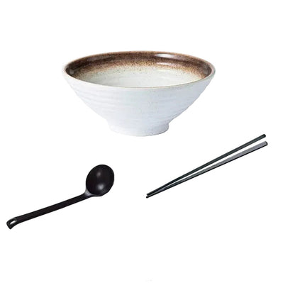 Set bol à ramen Hakata avec cuillère et baguettes