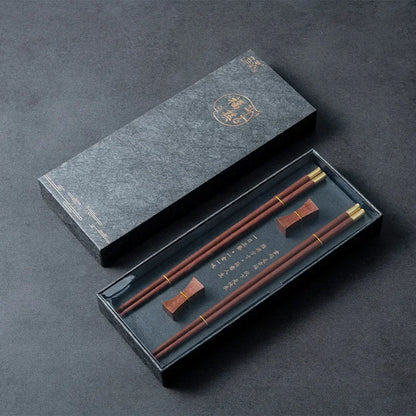 Lot de 2 Paires de Baguettes et 2 Porte Baguettes Jessoensis (5 Couleurs)