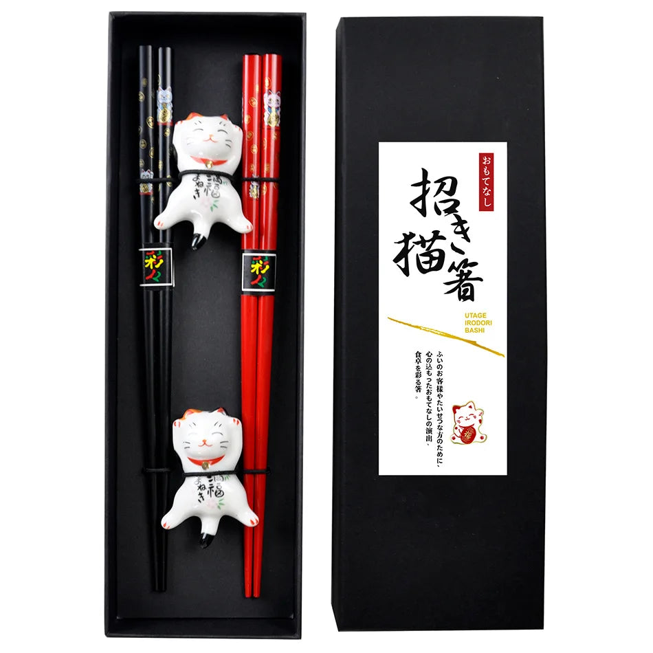 Coffret baguettes Obama maneki neko