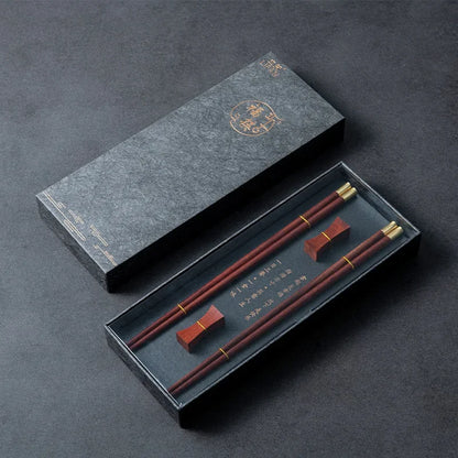 Lot de 2 Paires de Baguettes et 2 Porte Baguettes Jessoensis (5 Couleurs)