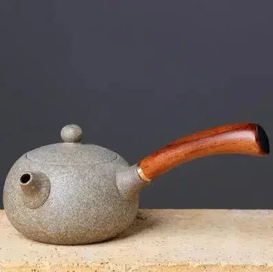 Théière kyusu Nikko gris pierre