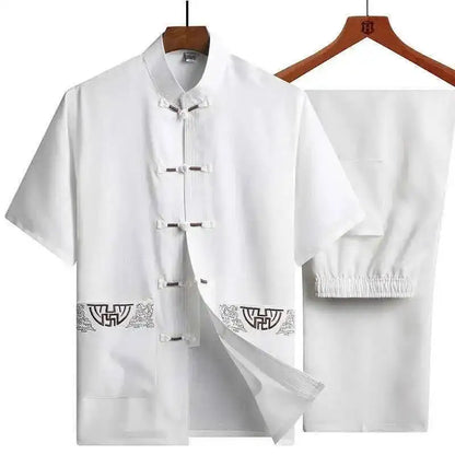 Ensemble Kamakura chemise et pantalon blanc