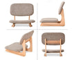 Chaise De Sol Japonaise Zaisu En Bois - Assise Basse Pliable, Pour Méditation, Salon, Bureau