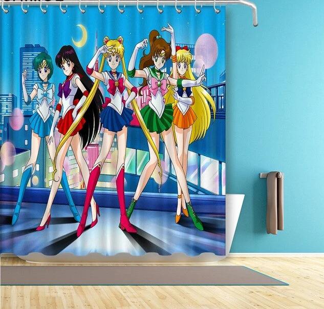 Rideau de Douche Sailor Moon (10 modèles et 3 tailles)