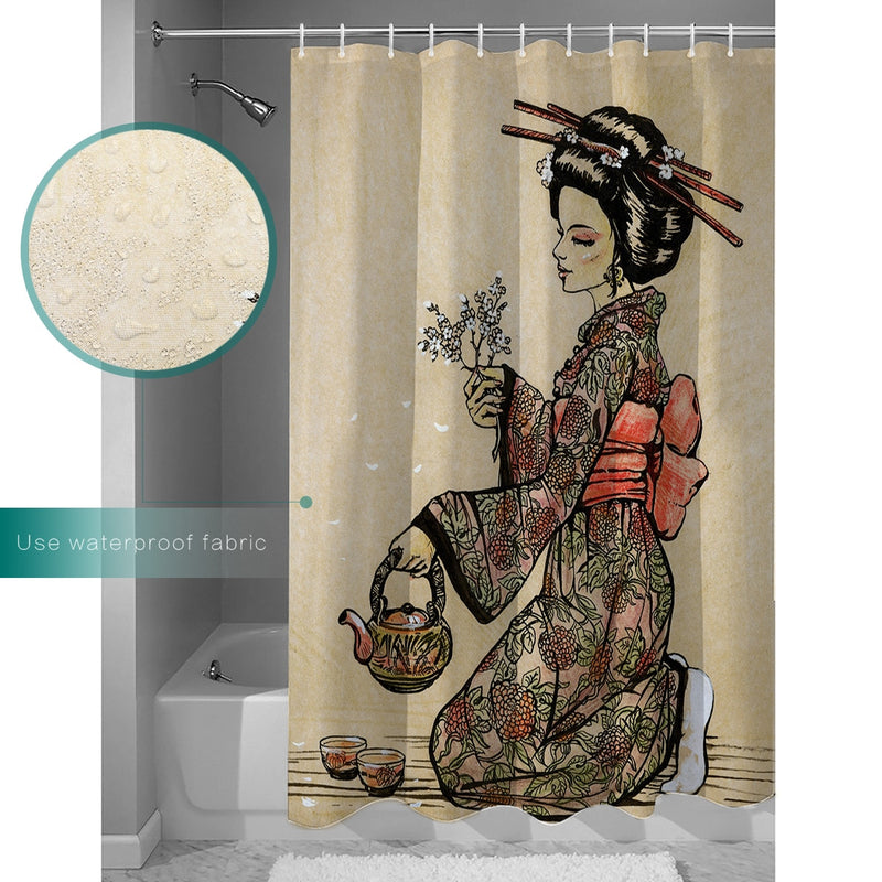 Rideau de Douche Geisha (13 tailles)