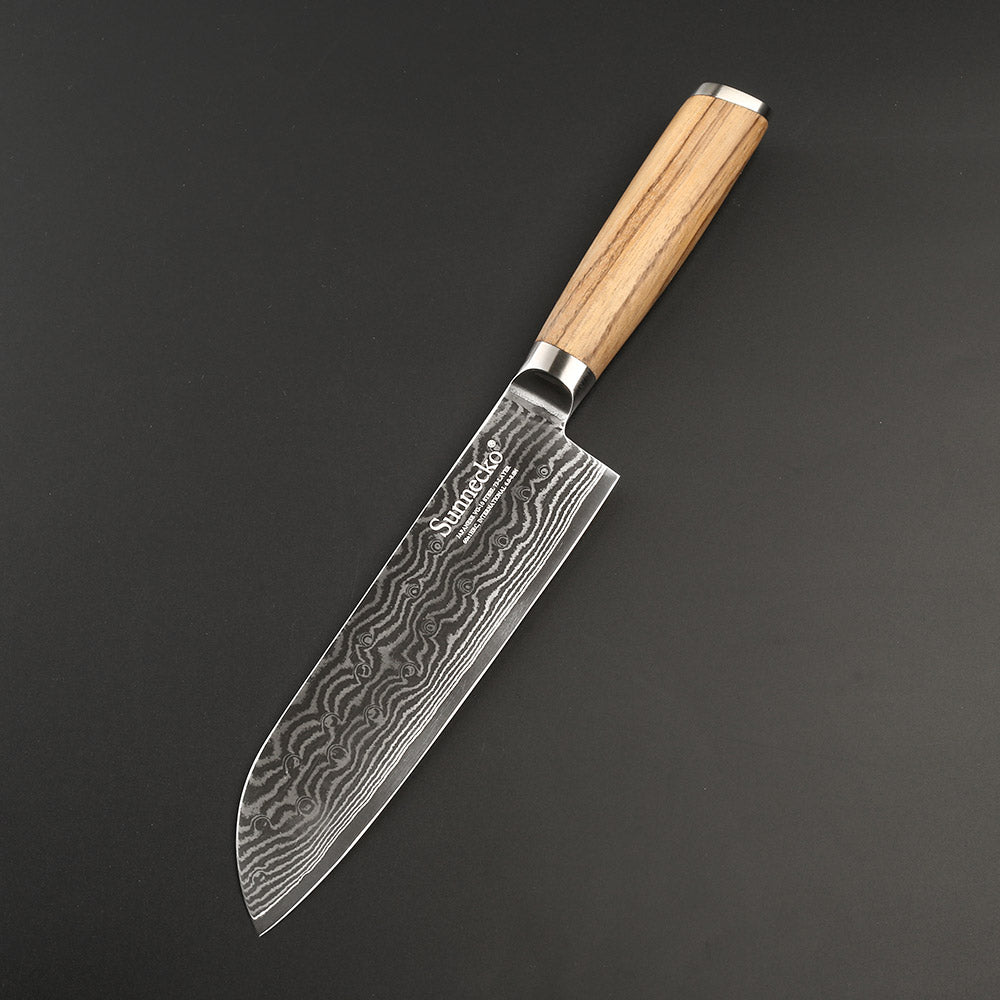 Couteau Santoku Damas Nanae