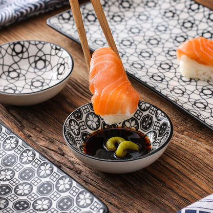 Ensemble D'assiettes à Sushi, Bols à Sauce et Baguettes Wnza