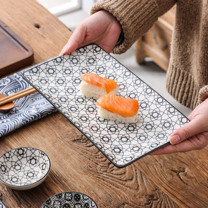 Ensemble D'assiettes à Sushi, Bols à Sauce et Baguettes Wnza