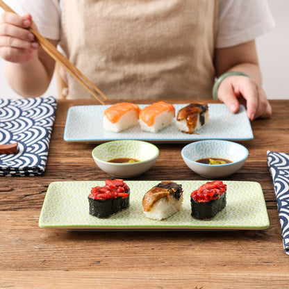 Ensemble D'assiettes à Sushi, Bols à Sauce et Baguettes Marunak