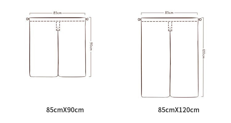 Rideau Noren Kanaga (2 tailles ou personnalisées)