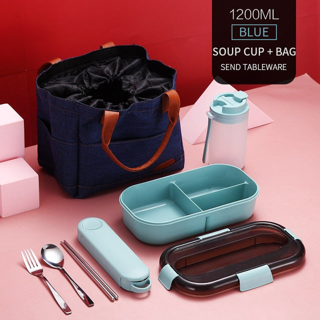 Lot de Bento et Couverts Kanwi (2 couleurs)