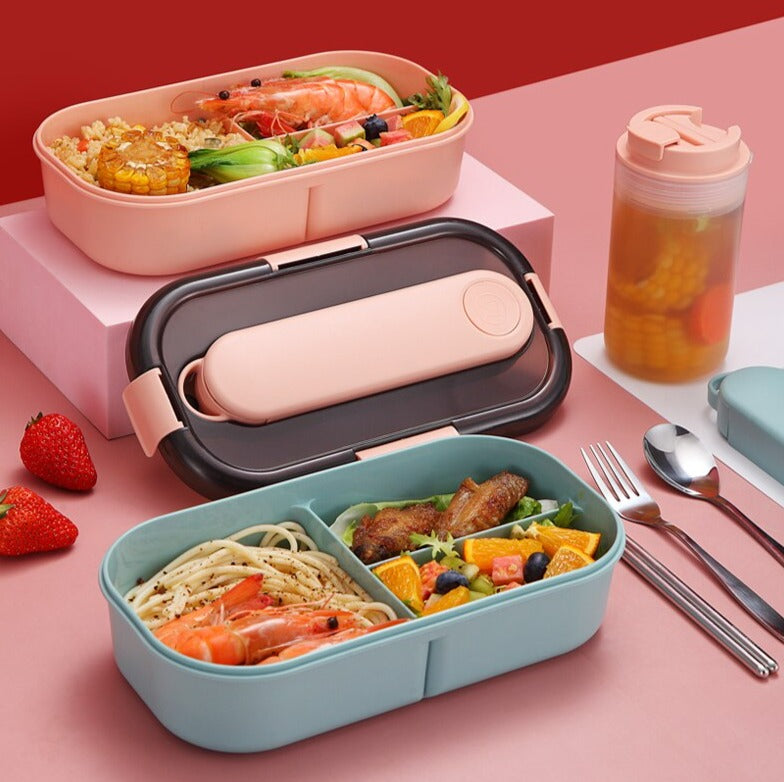 Lot de Bento et Couverts Kanwi (2 couleurs)