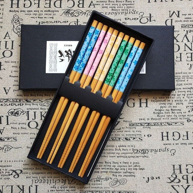 Lot de 5 Paires de Baguettes Wakashimazu