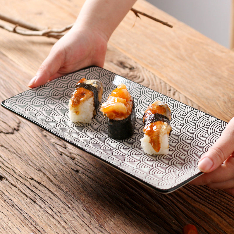 Ensemble D'assiettes à Sushi, Bols à Sauce et Baguettes Ginza