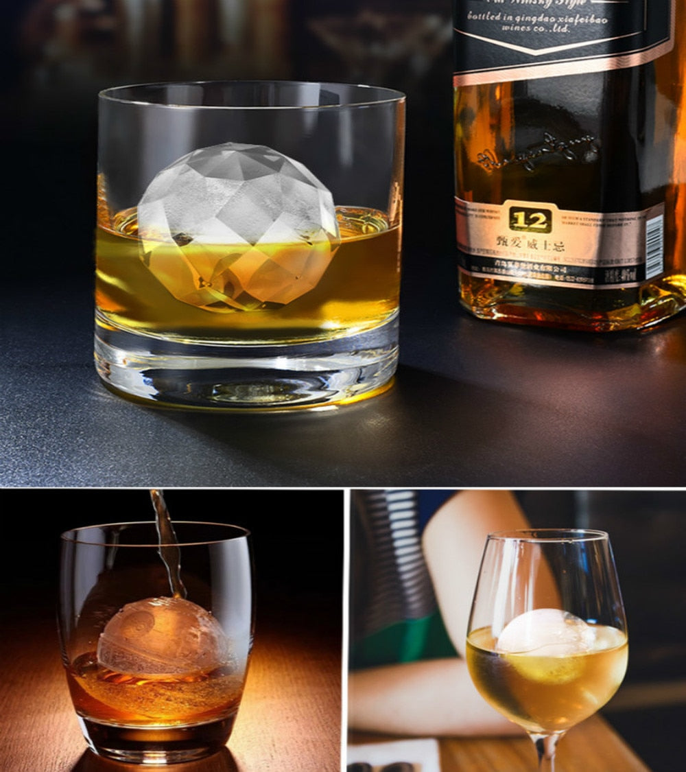 Moules à Boule de Glace par Twist & Tumbler – Gros glaçon sphérique  japonais idéal pour Whisky