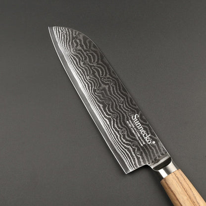 Couteau Santoku Damas Nanae