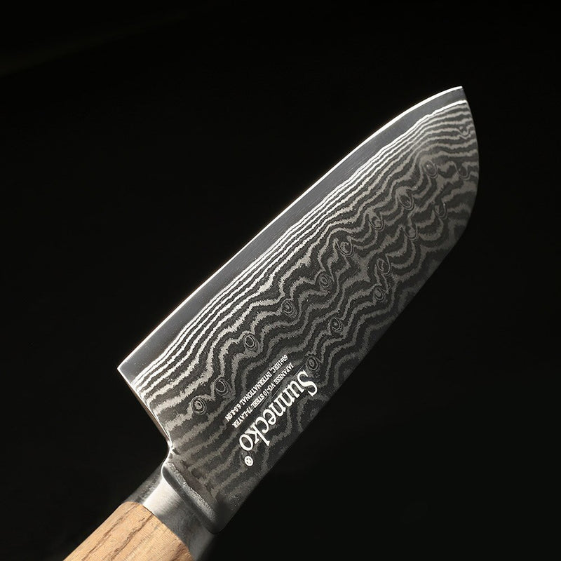 Couteau Santoku Damas Nanae